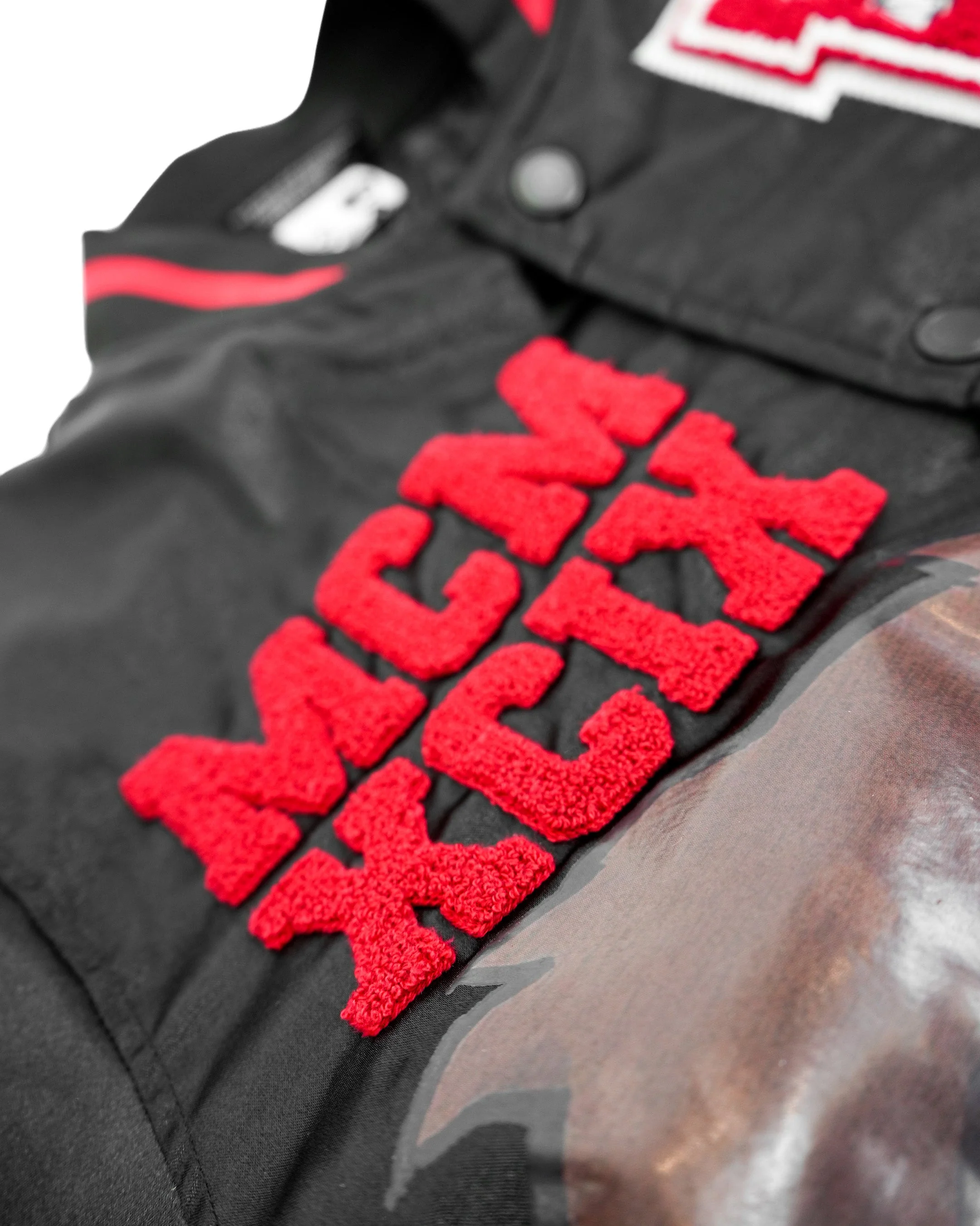 The Boondocks - Olympians Black Varsity Satin Jacket - Image 5